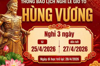 Lịch nghỉ lễ Giỗ tổ Hùng Vương