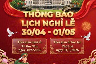 Lịch nghỉ lễ 30/4